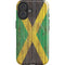Jamaican Flag Dark Wood iPhone 16 Plus Magsafe Impact Case